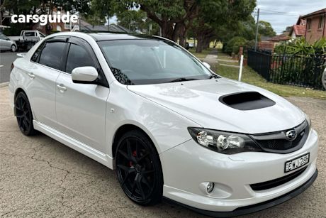 White 2009 Subaru Impreza Sedan Wrx (Awd)