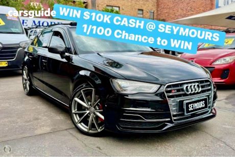 Black 2016 Audi S3 Hatch SPORTBACK 2.0 TFSI S TRONIC 8V MY17