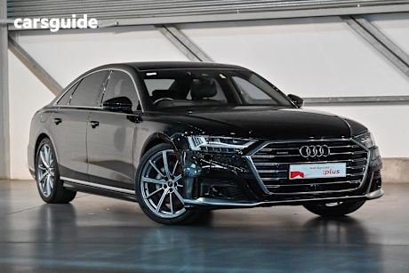 Black 2021 Audi A8 Sedan 50 Tdi Quattro Mhev
