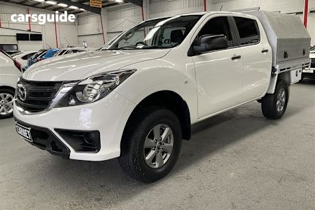 White 2018 Mazda BT-50 Dual Cab Utility Xt (4X2) (5Yr)