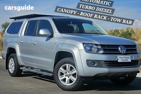 Silver 2014 Volkswagen Amarok Dual Cab Utility Tdi420 Highline (4X4)