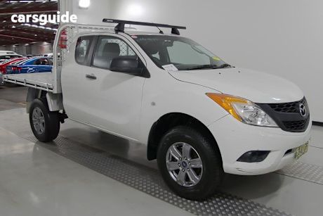 White 2015 Mazda BT-50 Freestyle Cab Chassis Xt (4X2)