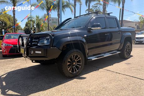 Black 2017 Volkswagen Amarok Dual Cab Utility V6 Tdi 550 Sportline