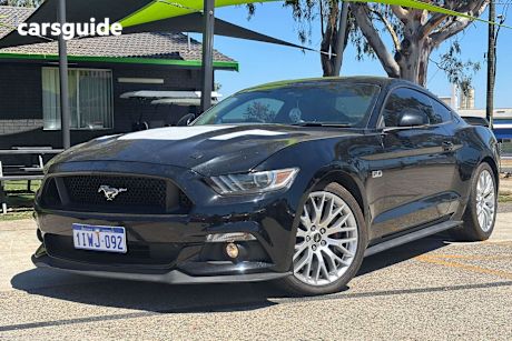 Black 2016 Ford Mustang Coupe Fastback Gt 5.0 V8