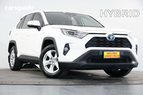 White 2021 Toyota RAV4 Wagon Gx (2Wd) Hybrid