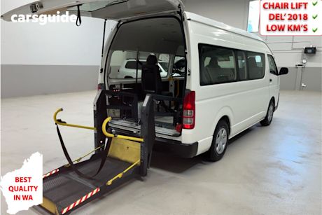 White 2017 Toyota HiAce Bus Commuter