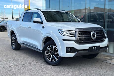 White 2025 GWM Cannon Dual Cab Utility Ultra (4X4)