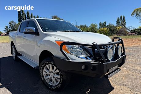 White 2012 Mazda BT-50 Dual Cab Utility Xtr (4X2)