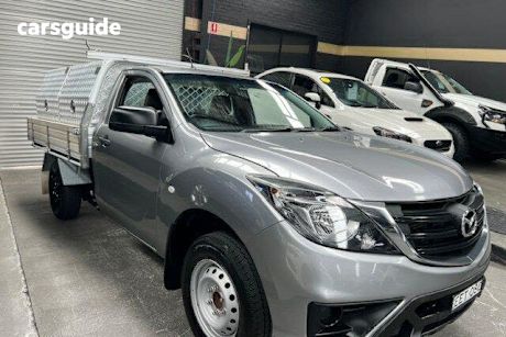 Grey 2019 Mazda BT-50 Cab Chassis Xt (4X2) (5Yr)