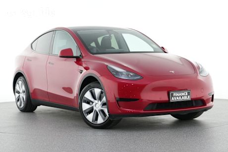 Red 2023 Tesla Model Y Wagon Rear-Wheel Drive