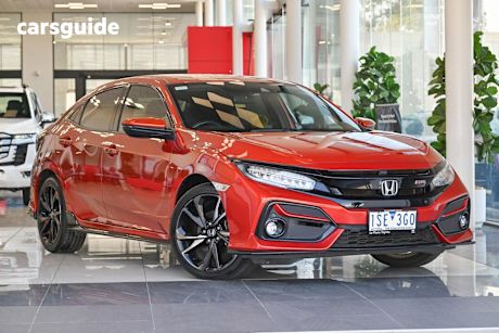 Orange 2020 Honda Civic Hatchback Rs