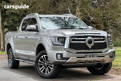 Silver 2024 GWM Cannon Alpha Dual Cab Utility Ultra Hybrid (4X4)