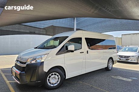 White 2021 Toyota HiAce Bus Slwb Commuter (12 Seats)