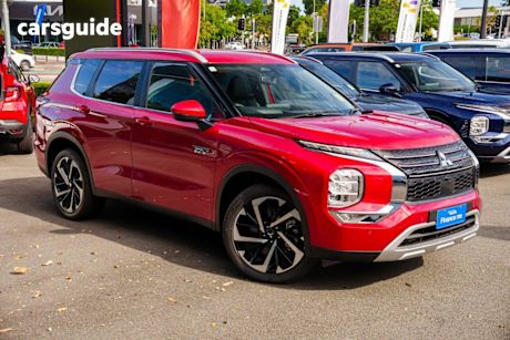 Red 2025 Mitsubishi Outlander Wagon Phev Aspire 5 Seat (Awd)