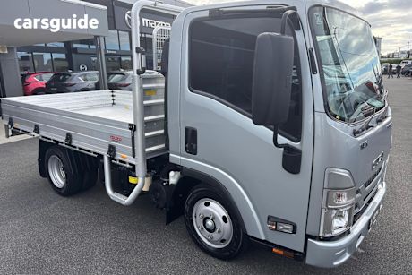 Silver 2023 Isuzu NLR Cab Chassis 45-150 (Swb) Traypack