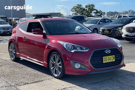 Red 2016 Hyundai Veloster Coupe Sr Turbo