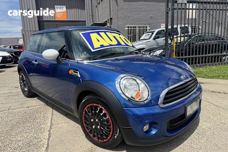 Blue 2013 Mini Cooper Hatchback