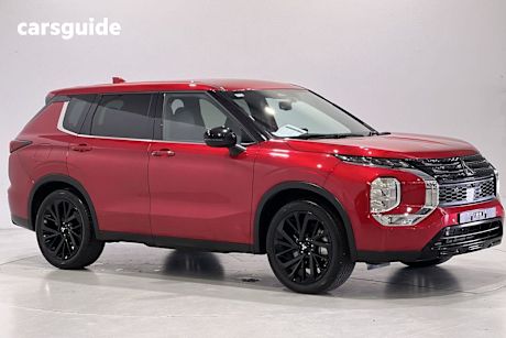Red 2024 Mitsubishi Outlander Wagon Black Edition 7 Seat (2Wd)