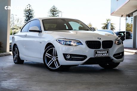 White 2015 BMW 220I Coupe Sport Line