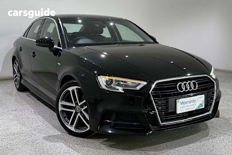 Black 2019 Audi A3 Sedan 35 Tfsi S Line Plus