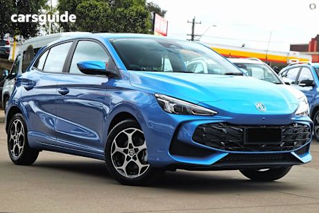 Blue 2025 MG MG3 Hatchback Essence Hybrid+