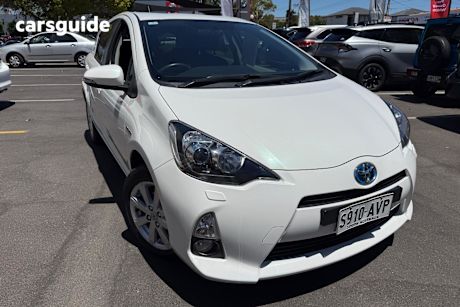 White 2012 Toyota Prius C Hatchback I-Tech Hybrid
