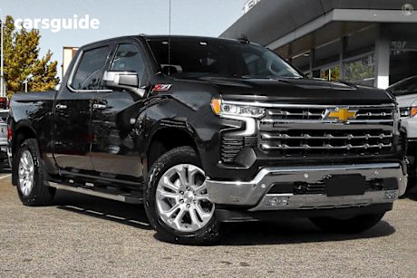 Black 2025 Chevrolet Silverado Crew Cab Pickup 1500 Ltz Premium