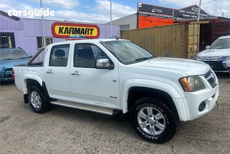White 2008 Holden Colorado Crew Cab Pickup Lt-R (4X4)