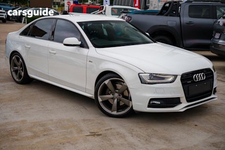 White 2014 Audi A4 Sedan 2.0 Tfsi S-Line Quattro