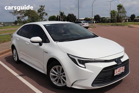 White 2022 Toyota Corolla Sedan Ascent Sport Hybrid