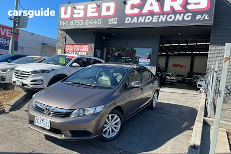 Brown 2012 Honda Civic Sedan Vti