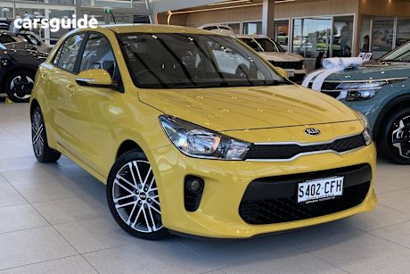 Yellow 2020 Kia RIO Hatchback Sport