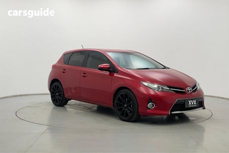 Red 2013 Toyota Corolla Hatchback Ascent Sport