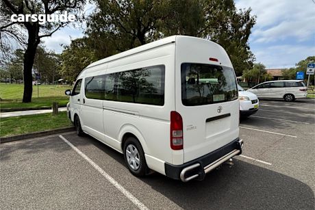 White 2014 Toyota HiAce Bus Commuter