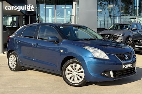 Blue 2017 Suzuki Baleno Hatchback Gl