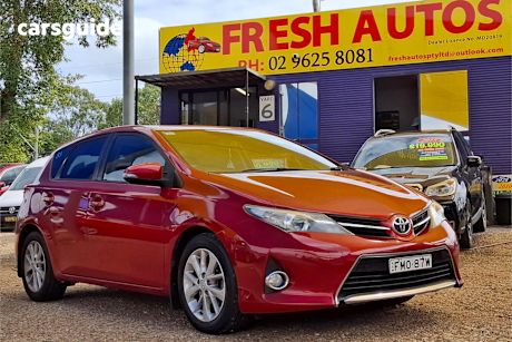 Red 2013 Toyota Corolla Hatchback Ascent Sport