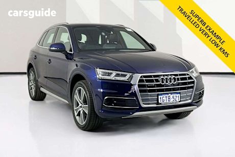 Blue 2018 Audi Q5 Wagon 2.0 Tfsi Quattro Sport