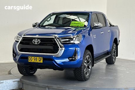 Blue 2022 Toyota Hilux Double Cab Pick Up Sr5 (4X4)