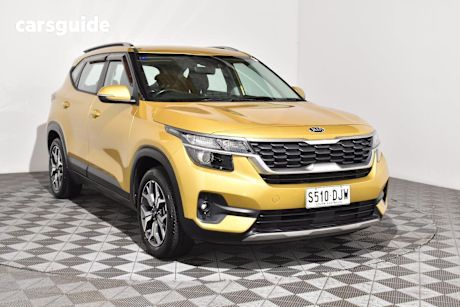 Yellow 2019 Kia Seltos Wagon Sport (Fwd)