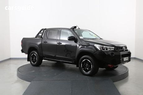 Black 2018 Toyota Hilux Dual Cab Utility Rugged X (4X4)