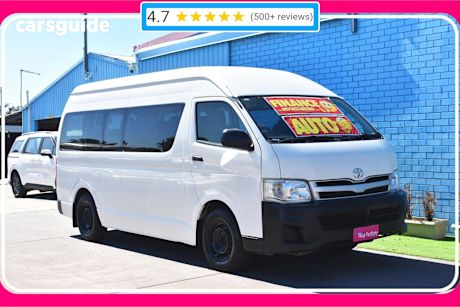White 2011 Toyota HiAce Bus Commuter