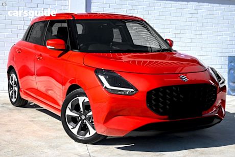 Red 2025 Suzuki Swift Hatchback Hybrid Plus