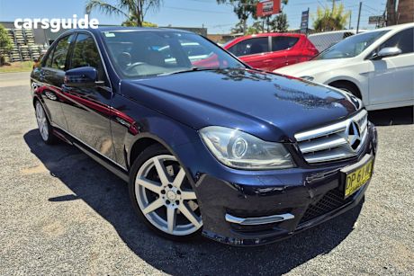 Blue 2013 Mercedes-Benz C350 Sedan Cdi Avantgarde Be