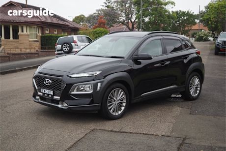 Black 2018 Hyundai Kona Wagon Elite (Awd)
