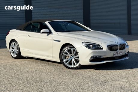 White 2017 BMW 640I Convertible