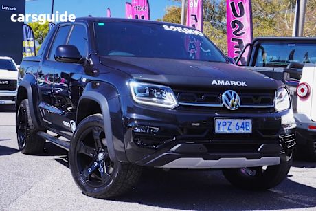 Black 2022 Volkswagen Amarok Dual Cab Utility Tdi580 W580S 4Motion