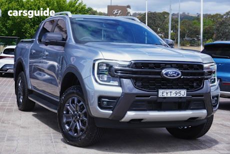 Silver 2023 Ford Ranger Double Cab Pick Up Wildtrak 3.0 (4X4)