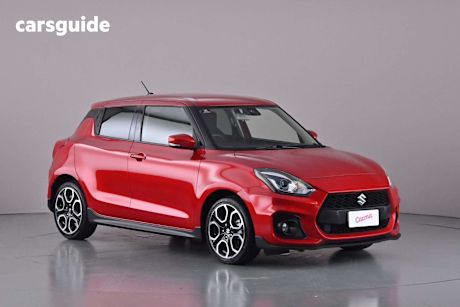 Red 2022 Suzuki Swift Hatchback Sport Turbo