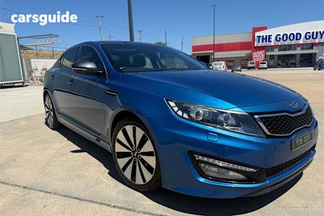 Blue 2013 Kia Optima Sedan Platinum