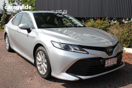 Silver 2020 Toyota Camry Sedan Ascent Hybrid